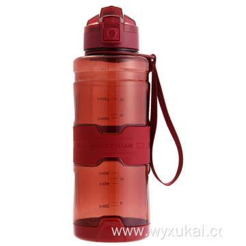 Plastictransparent sport water bottle large capacity outdoor